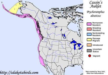 Cassin's Auklet range map